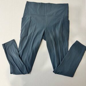 Athleta Salutation Stash Tight Medium Teal High Rise